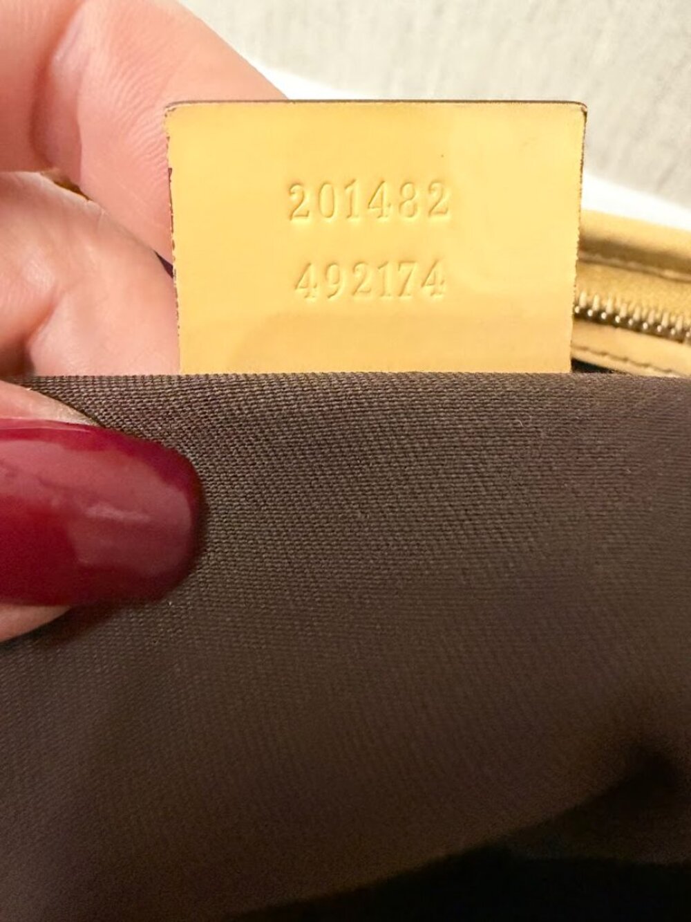 Authentic Gucci GG Canvas Large Tote Bag Beige Monogram Leather Made in Italy - Picture 10 of 16